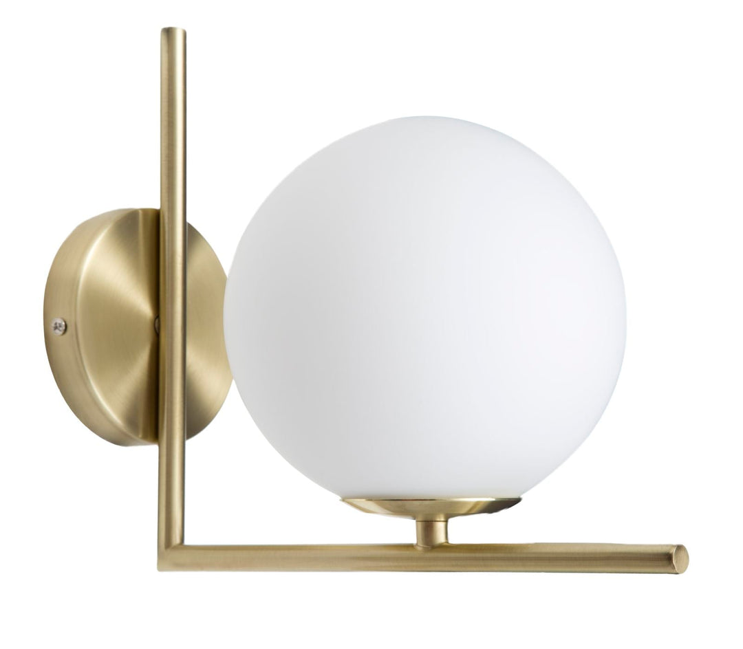 Goldene Wandlampe mit rundem Rand (Moderne Dekoration)