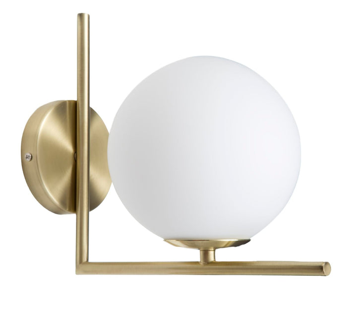 Goldene Wandlampe mit rundem Rand (Moderne Dekoration)