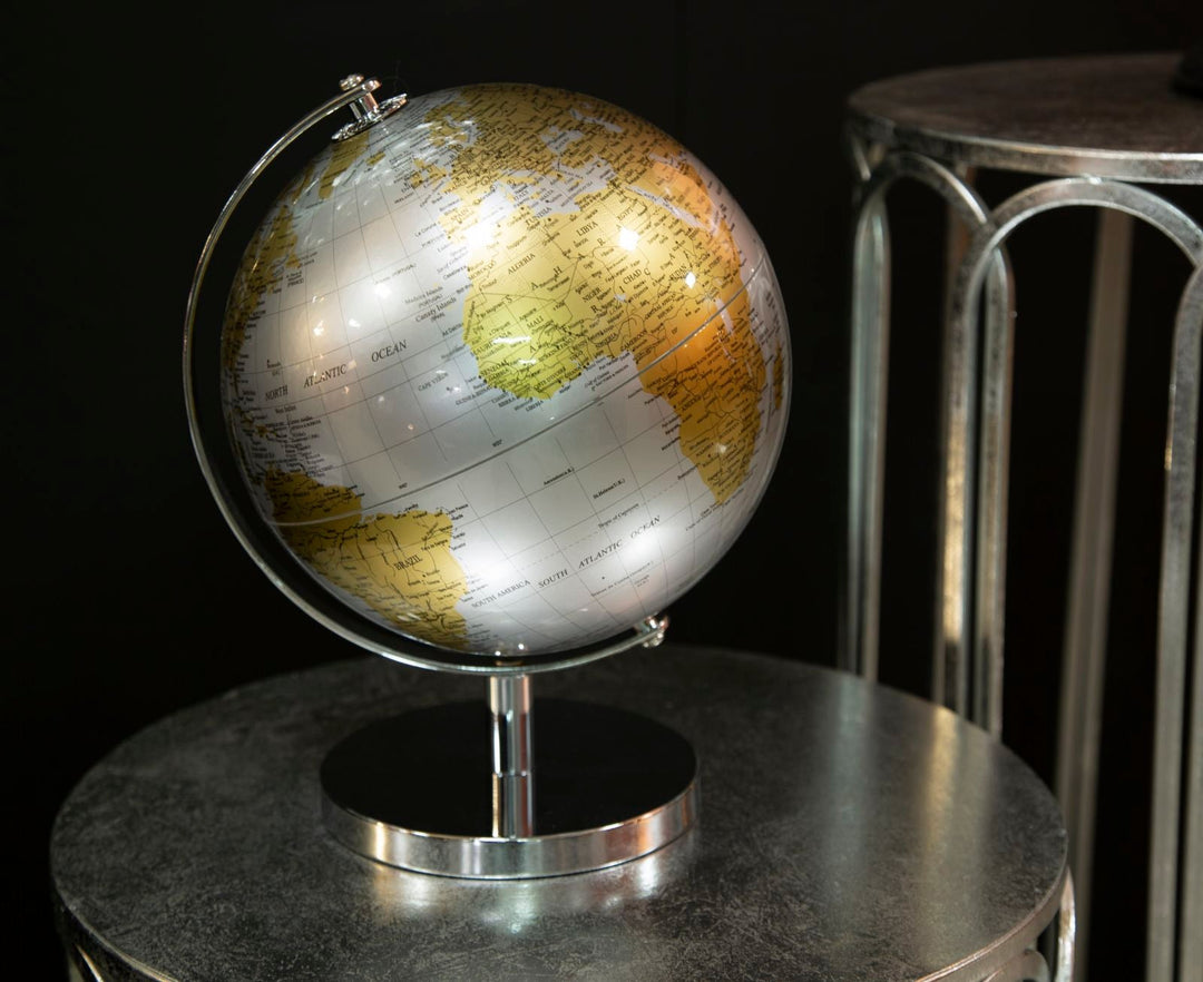 Gold & Silber Globus (Moderne Dekoration)
