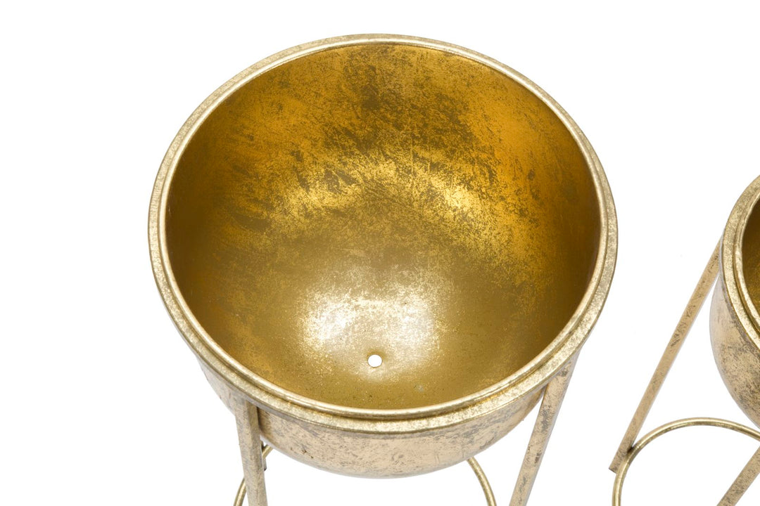 Gold Metall Pflanzgefäß Vase