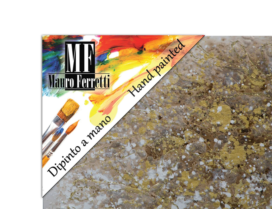 Große goldene Holzmalerei