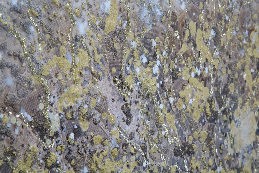 Große goldene Holzmalerei