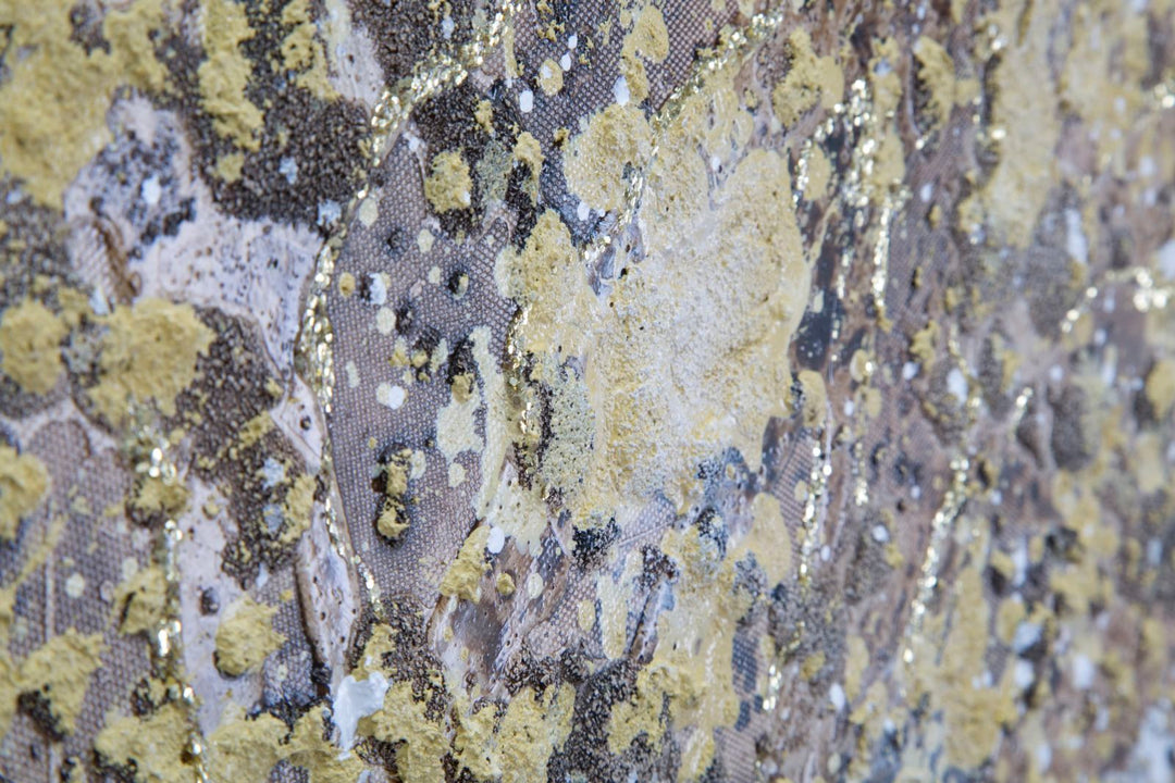 Große goldene Holzmalerei
