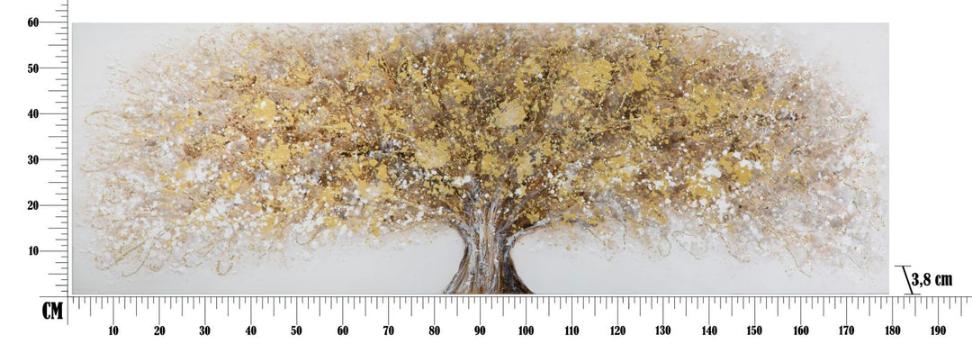 Große goldene Holzmalerei