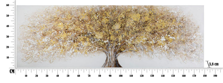 Große goldene Holzmalerei