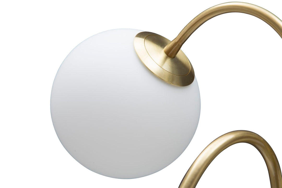 Goldfarbene Metall-Tischlampe mit 4 Lichtern