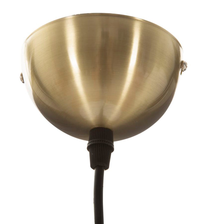 Goldene Metall-Deckenleuchte mit kugelförmiger Lampenfassung