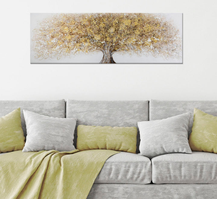 Große goldene Holzmalerei