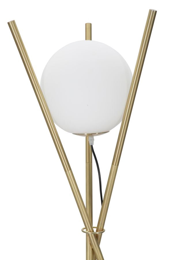 Goldene Metall Stehlampe