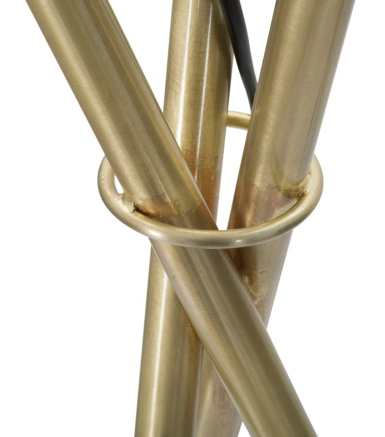 Goldene Metall Stehlampe