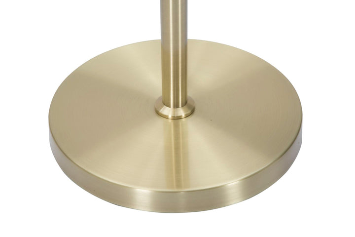 Goldene Metall-Stehlampe mit 3 Glühbirnen