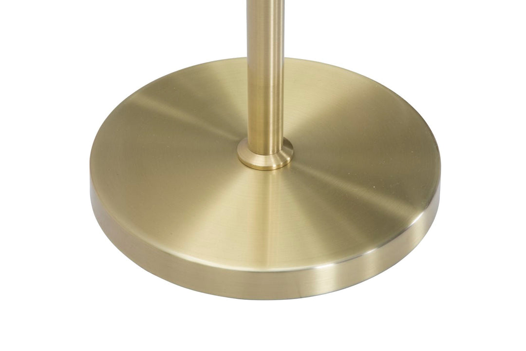 Goldene Metall Stehlampe mit 2 Lichtern