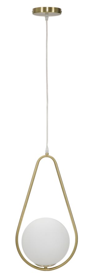 Goldene Metall-Deckenleuchte in Tropfenform