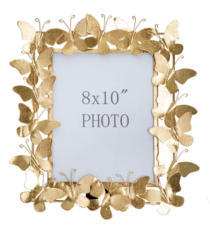 Gold Metall Schmetterling Bilderrahmen