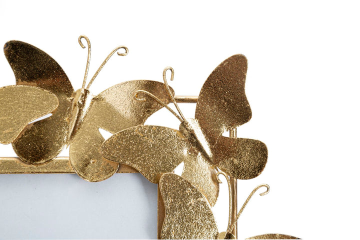 Gold Metall Schmetterling Bilderrahmen