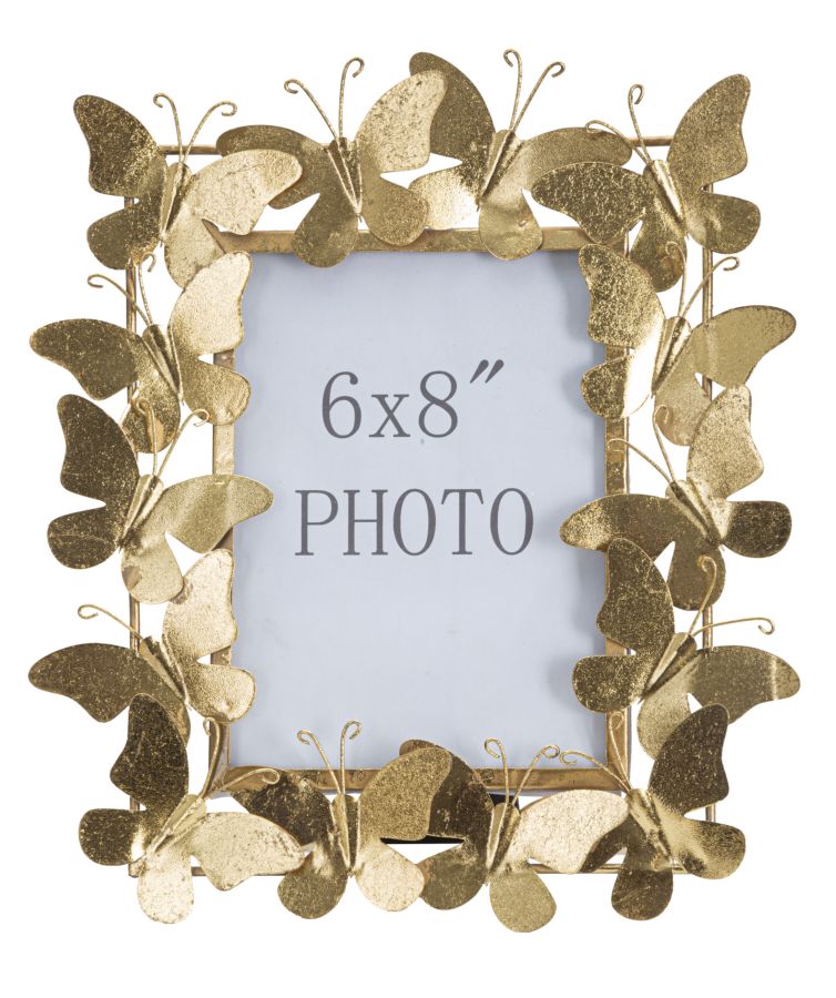 Gold Metall Schmetterling Bilderrahmen