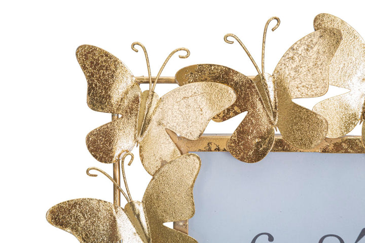 Gold Metall Schmetterling Bilderrahmen