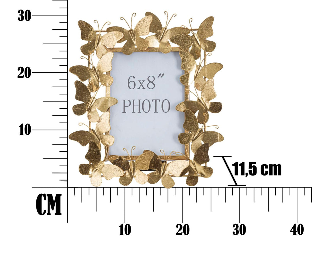 Gold Metall Schmetterling Bilderrahmen