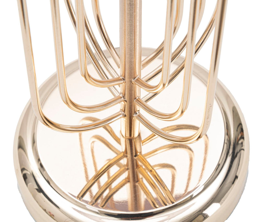 Gold und Rosa Metall Tischlampe