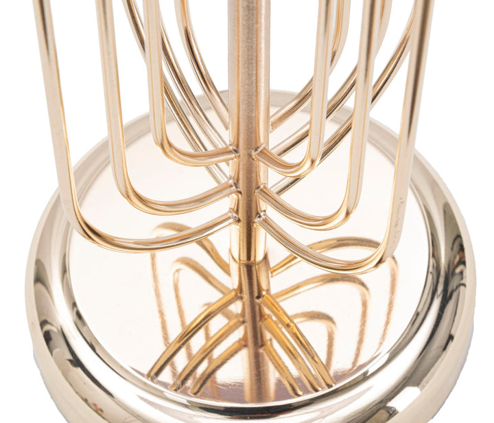 Gold und Rosa Metall Tischlampe