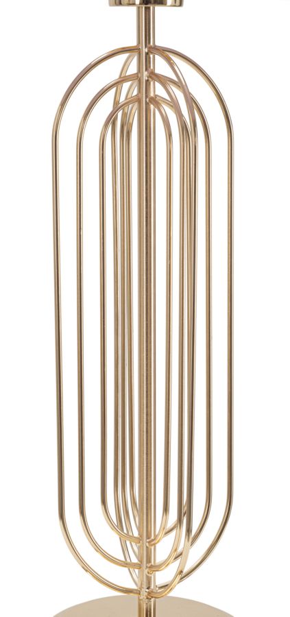 Gold und Rosa Metall Tischlampe