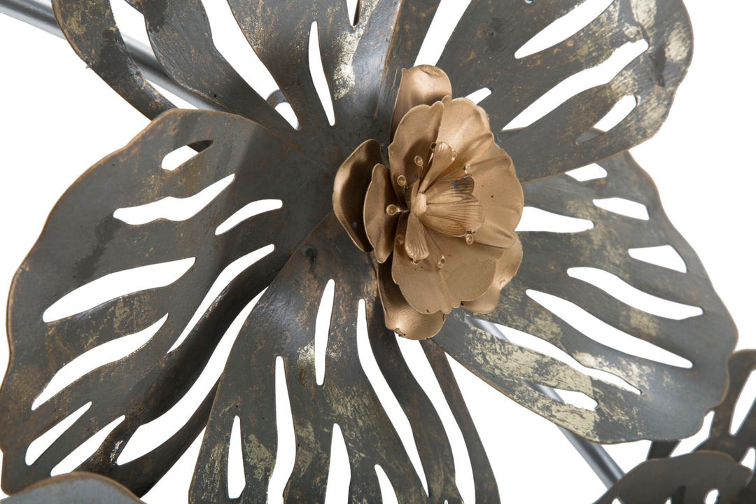 Metall Blume Wanddekoration