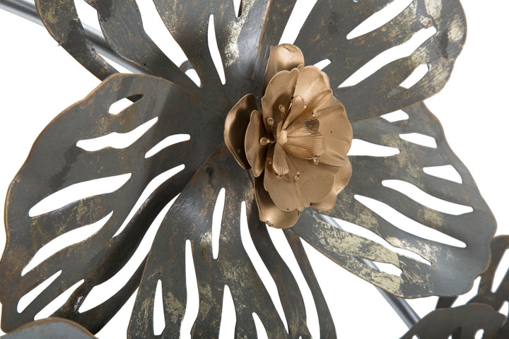 Metall Blume Wanddekoration