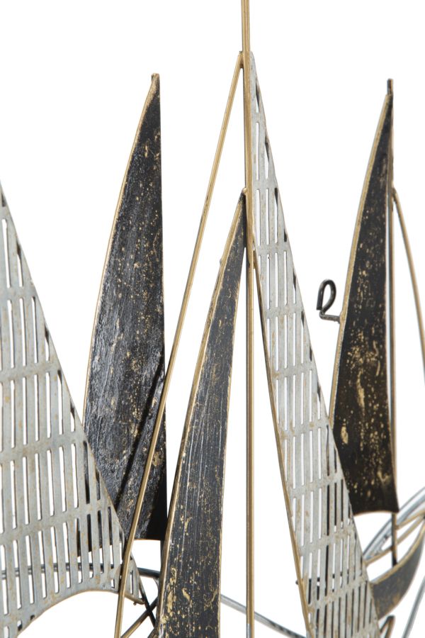 Metall-Segelboot Wanddekoration