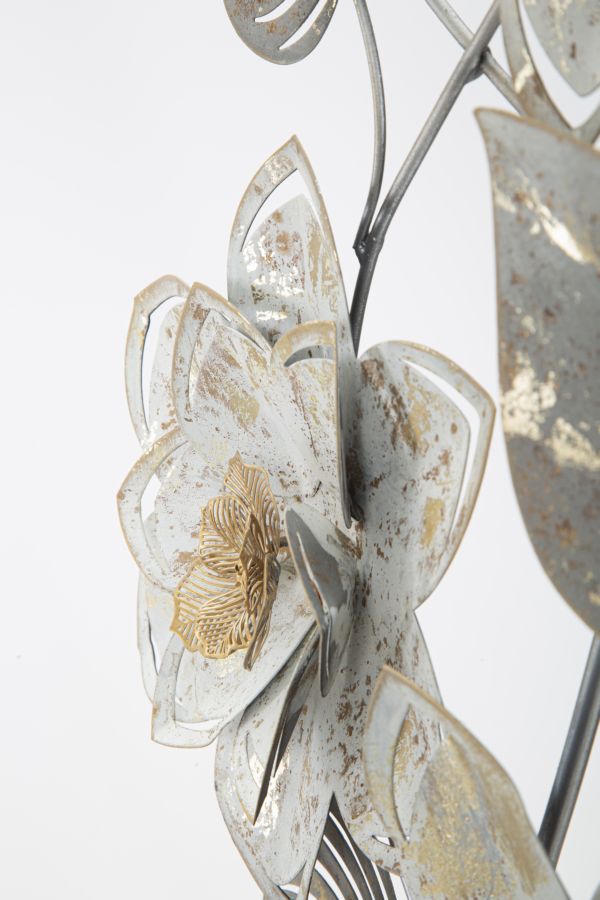 Metallblume Wanddekoration (Moderne Skulptur)