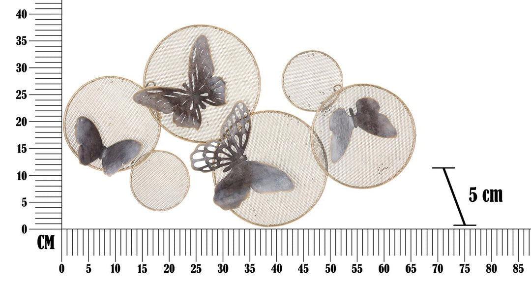 Metall Schmetterling Wanddekoration