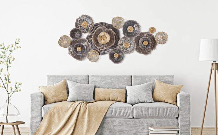 Metall Blume Wanddekoration