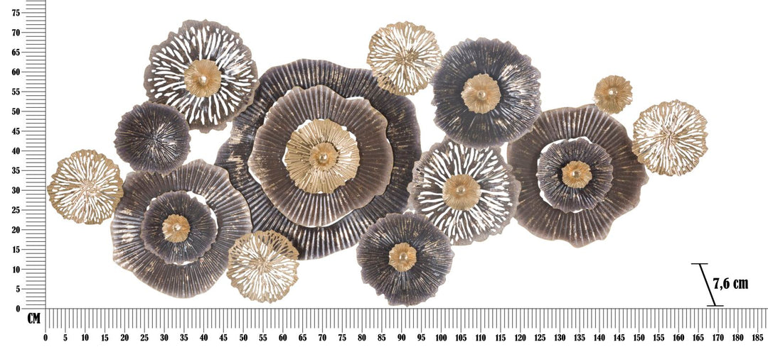 Metall Blume Wanddekoration