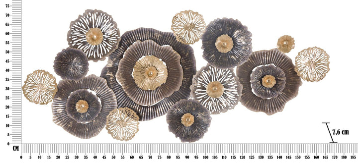 Metall Blume Wanddekoration
