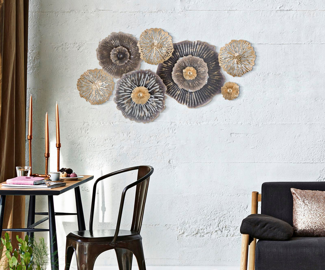 Metall Blume Wanddekoration