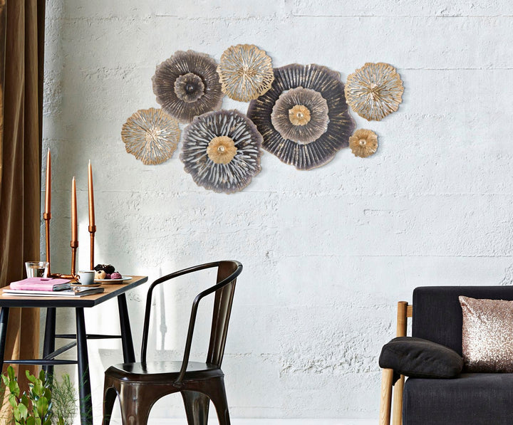 Metall Blume Wanddekoration