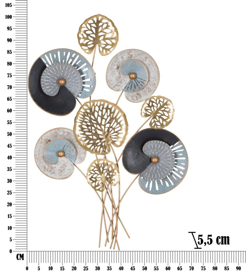 Metall Blumenstrauß Wanddekoration