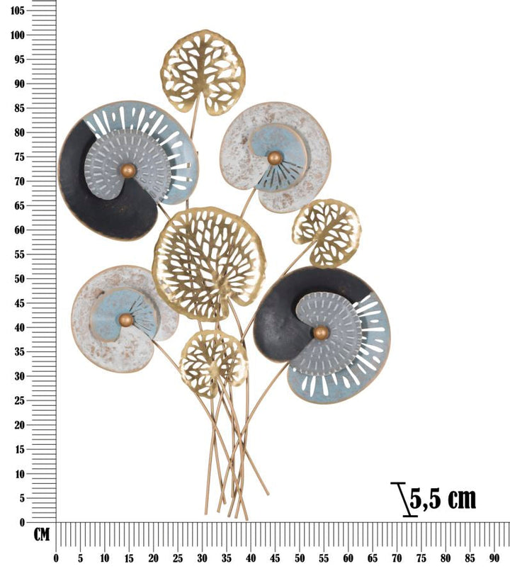 Metall Blumenstrauß Wanddekoration