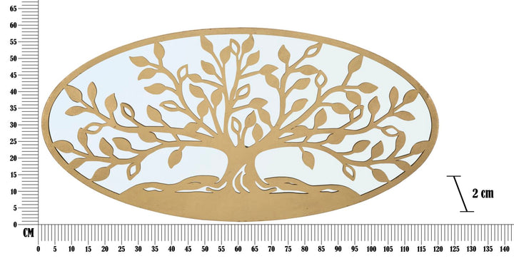 Goldener Baum Wanddekoration
