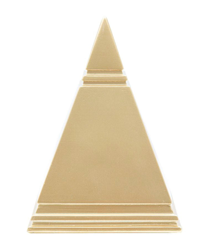 Goldene pyramidenförmige Dekoration (Moderne Skulptur)