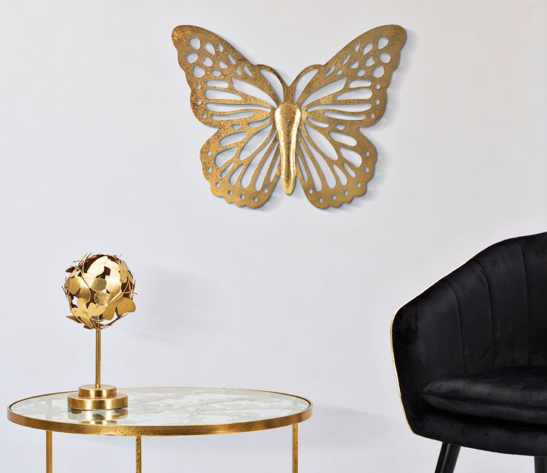 Große Gold Farbe Schmetterling Wanddekoration
