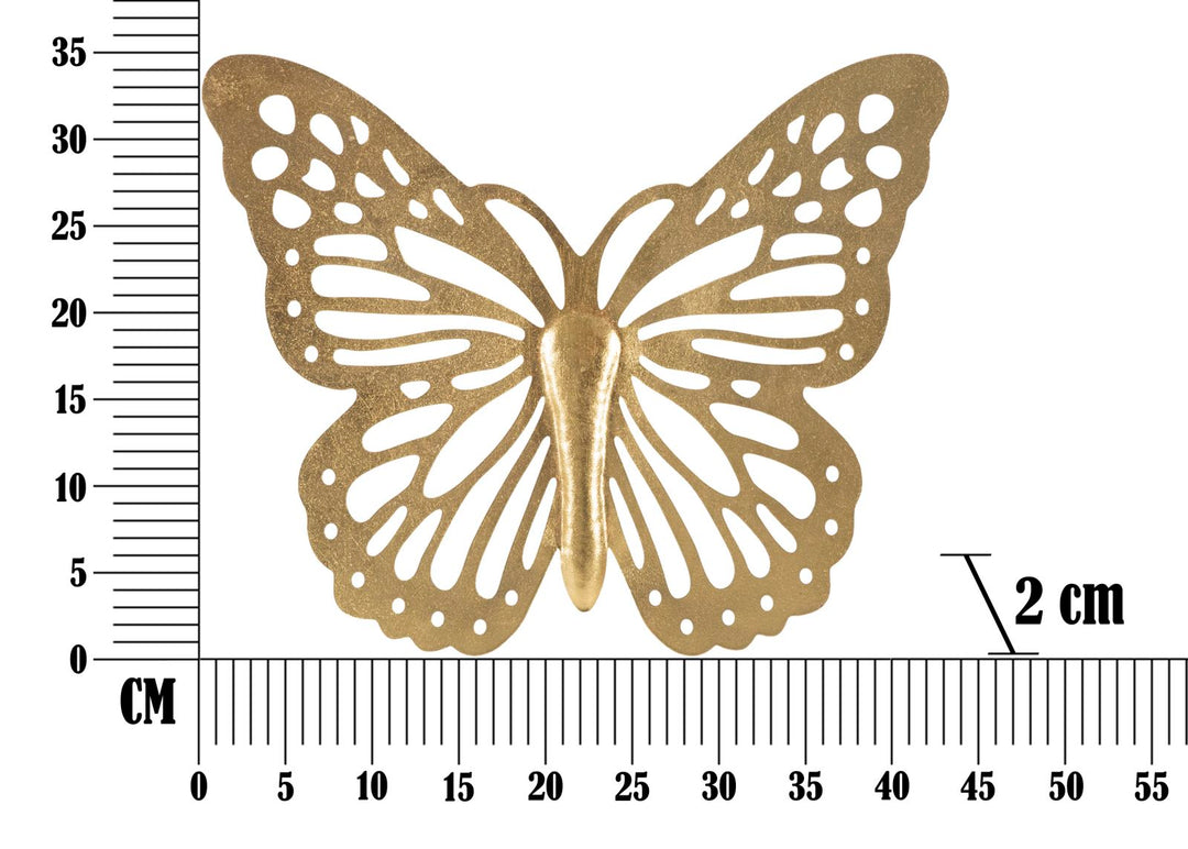 Große Gold Farbe Schmetterling Wanddekoration