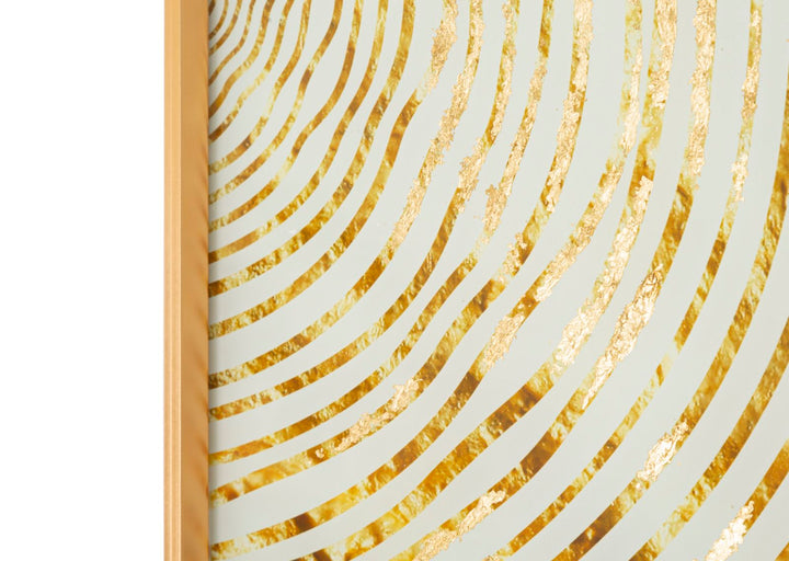 Gold Farbe Holz Muster Modernes Glas Wandpaneel