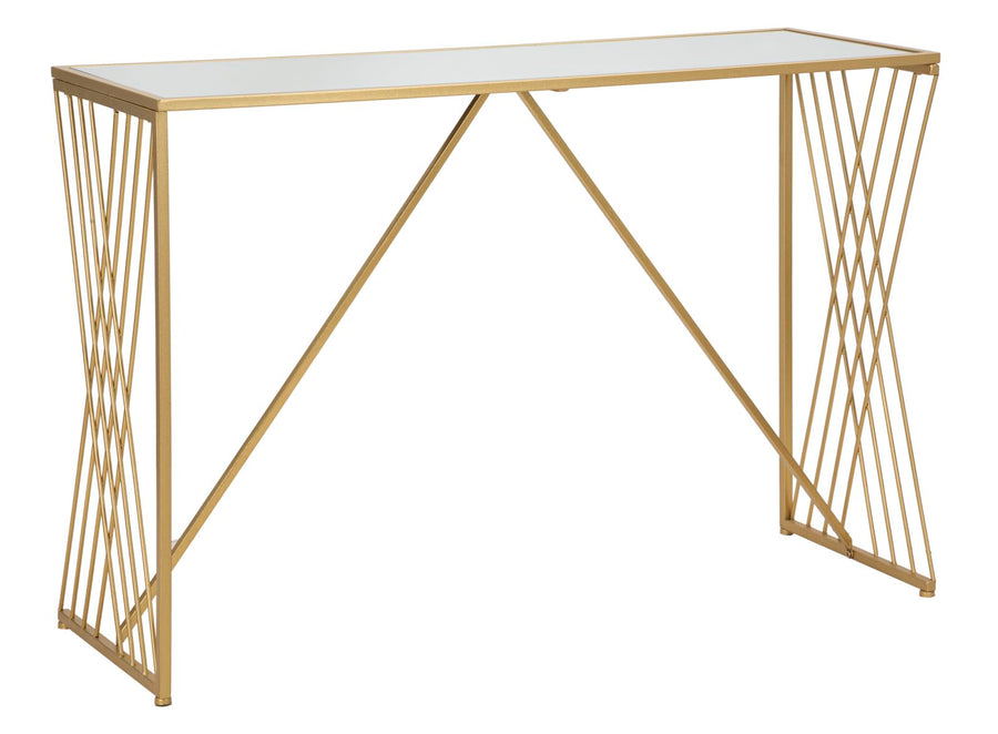Gold Metall Rechteckiger Konsolentisch
