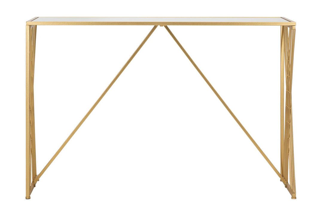 Gold Metall Rechteckiger Konsolentisch
