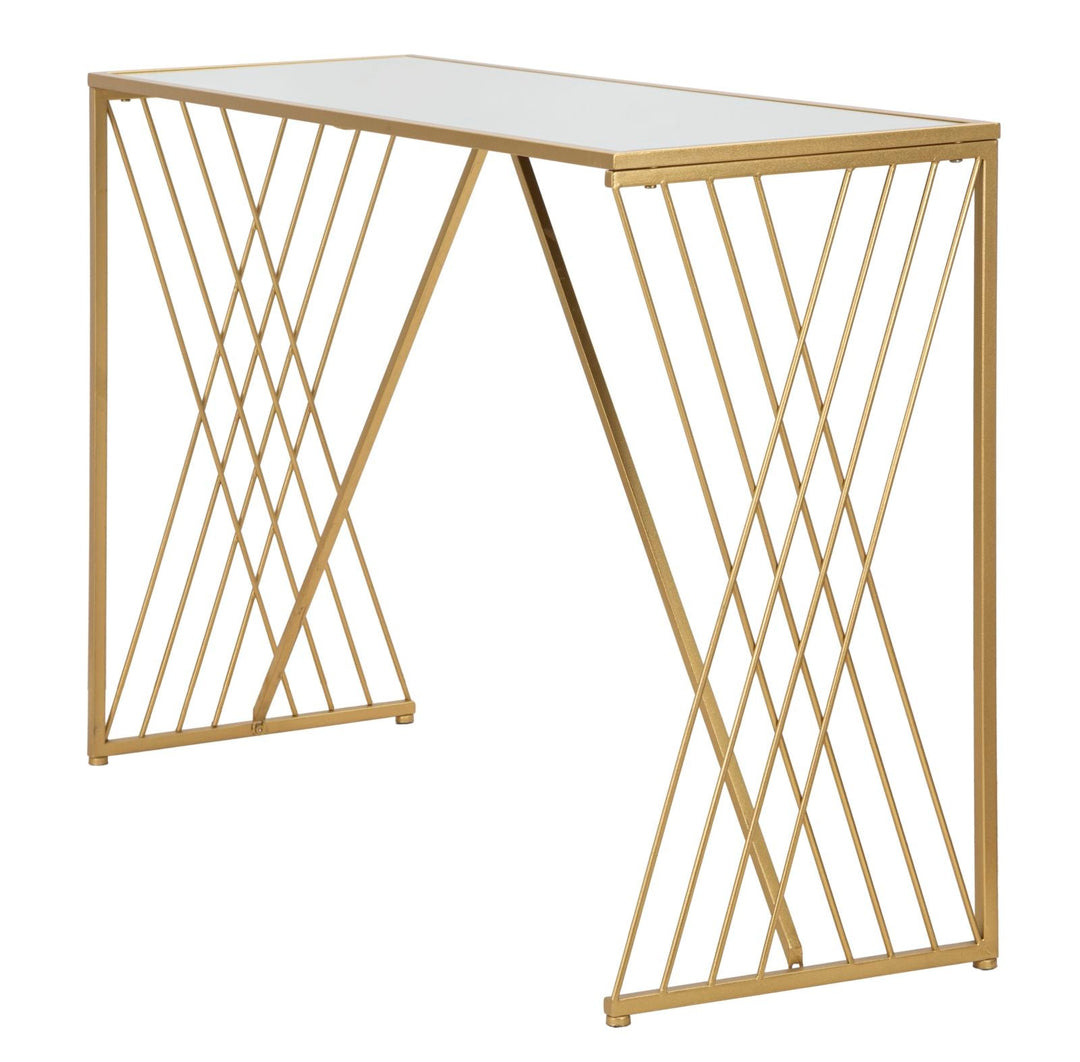 Gold Metall Rechteckiger Konsolentisch