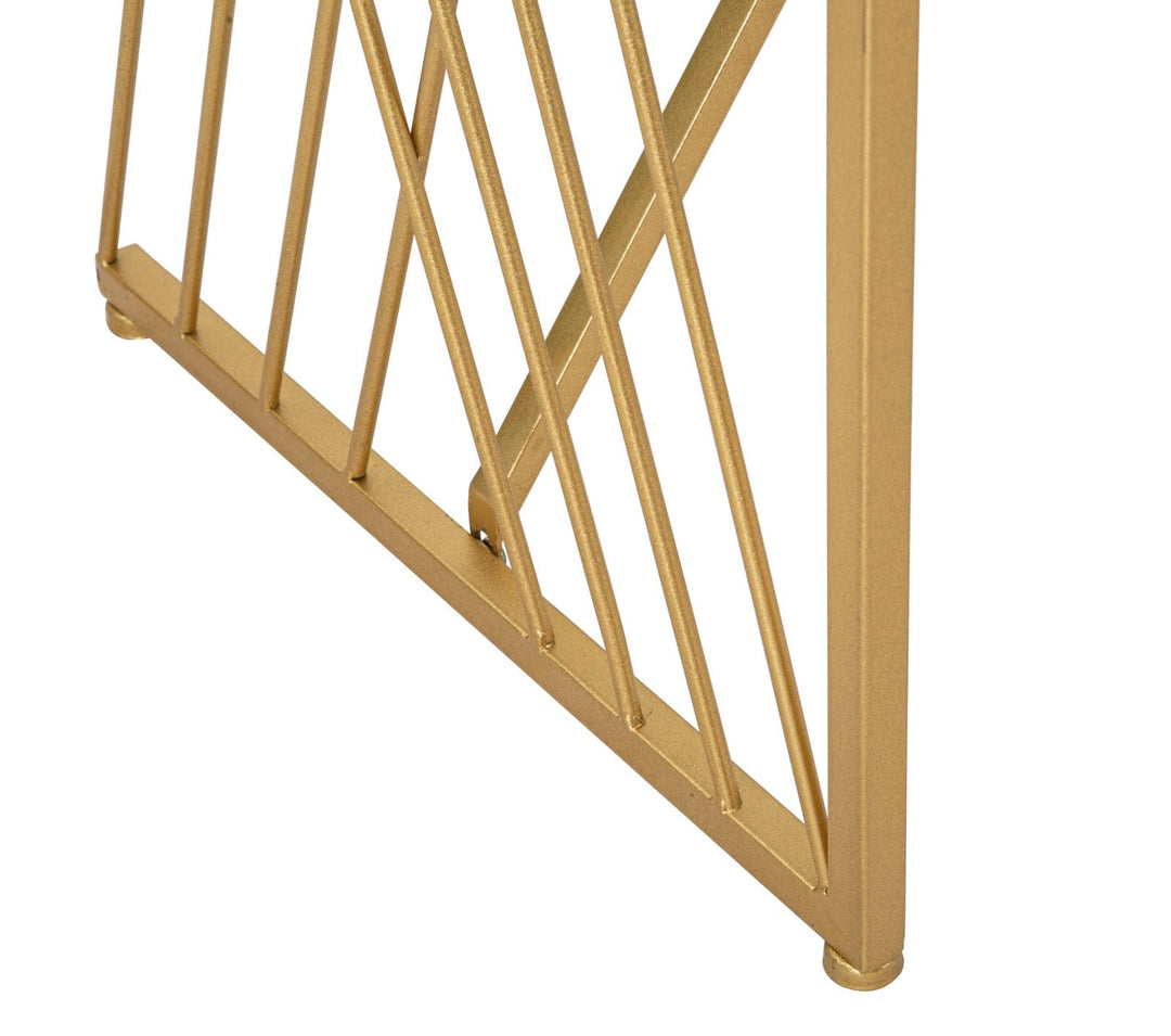 Gold Metall Rechteckiger Konsolentisch
