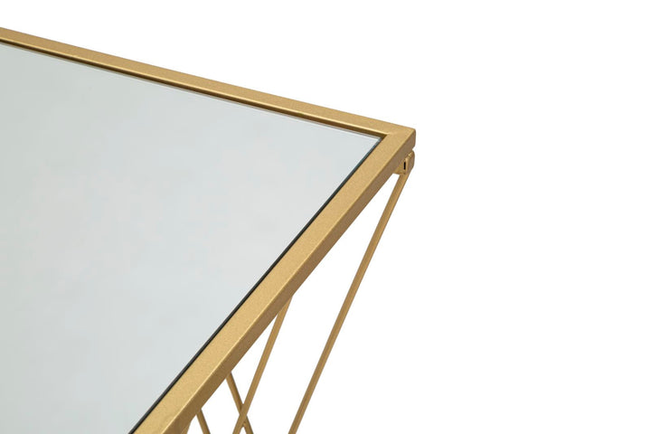 Gold Metall Rechteckiger Konsolentisch