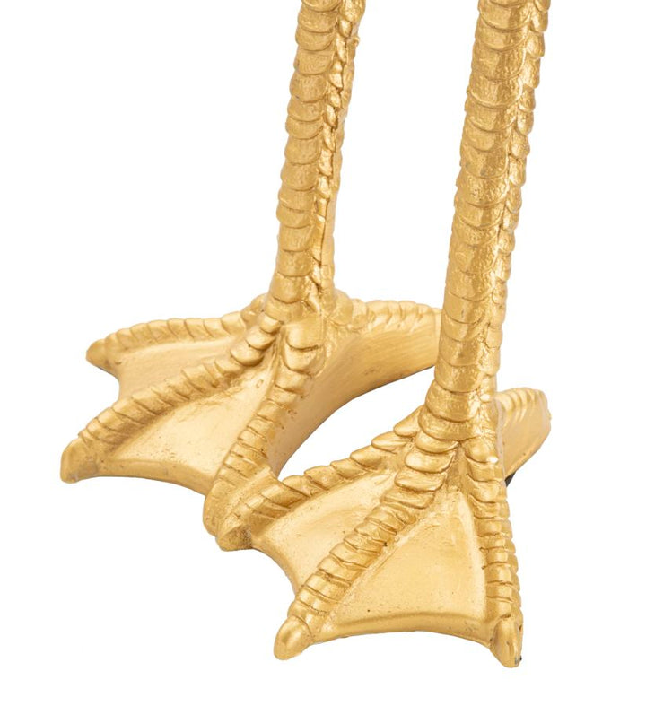 Goldene Flamingo-Tischlampe