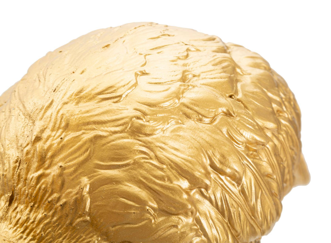 Goldene Flamingo-Tischlampe
