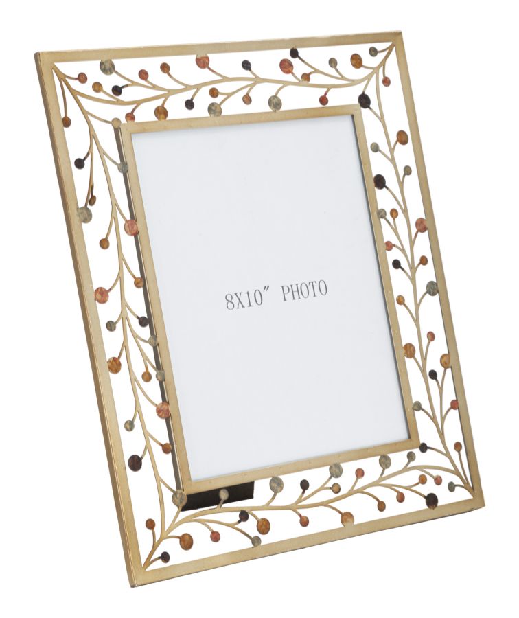 Gold Metallic Verziert mit Arms Bilderrahmen